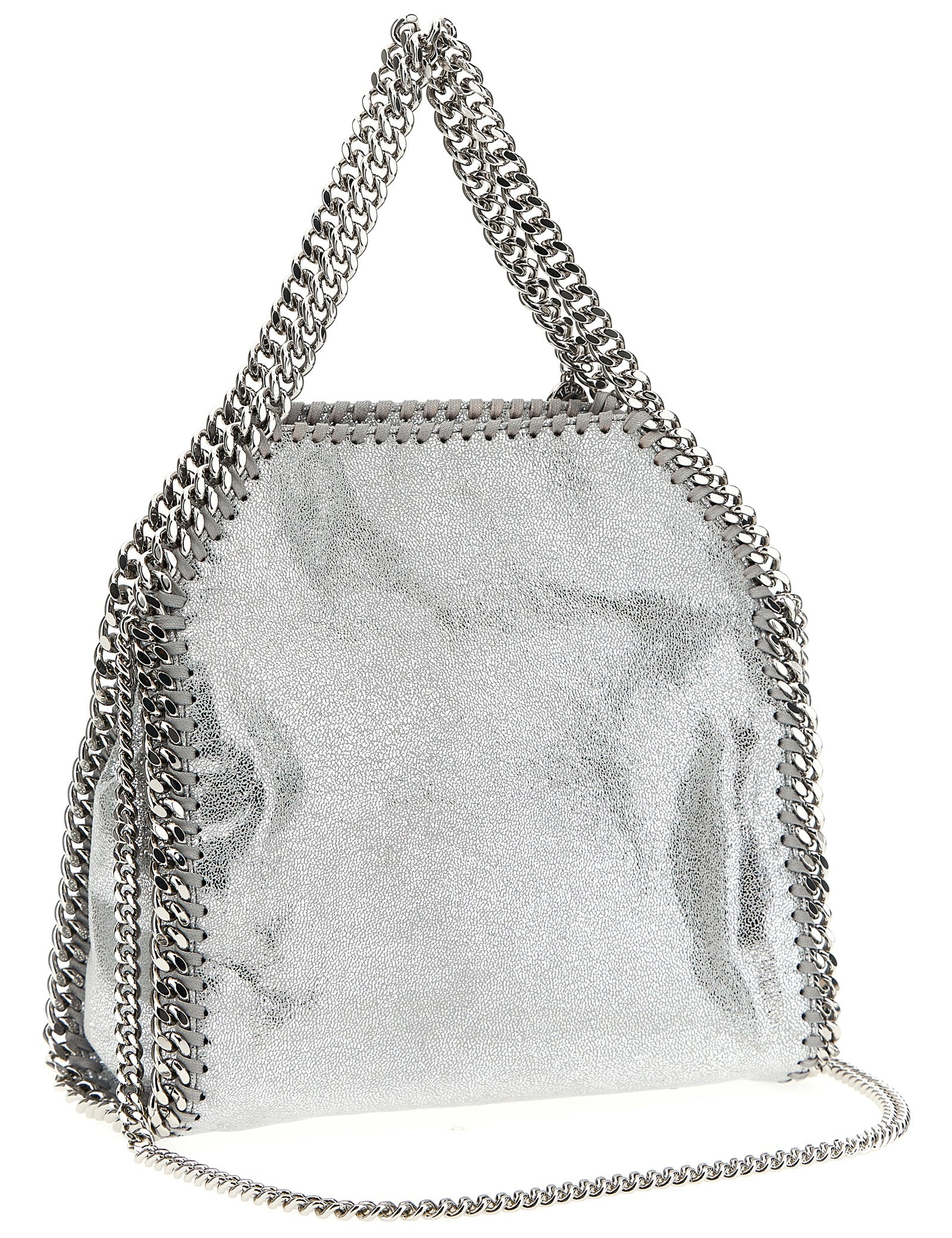 Stella McCartney Silver Polyester Falabella Mini Handbag