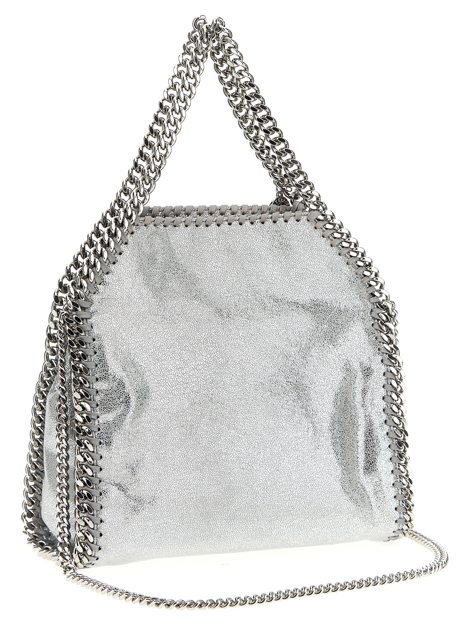 Stella McCartney Silver Polyester Falabella Mini Handbag