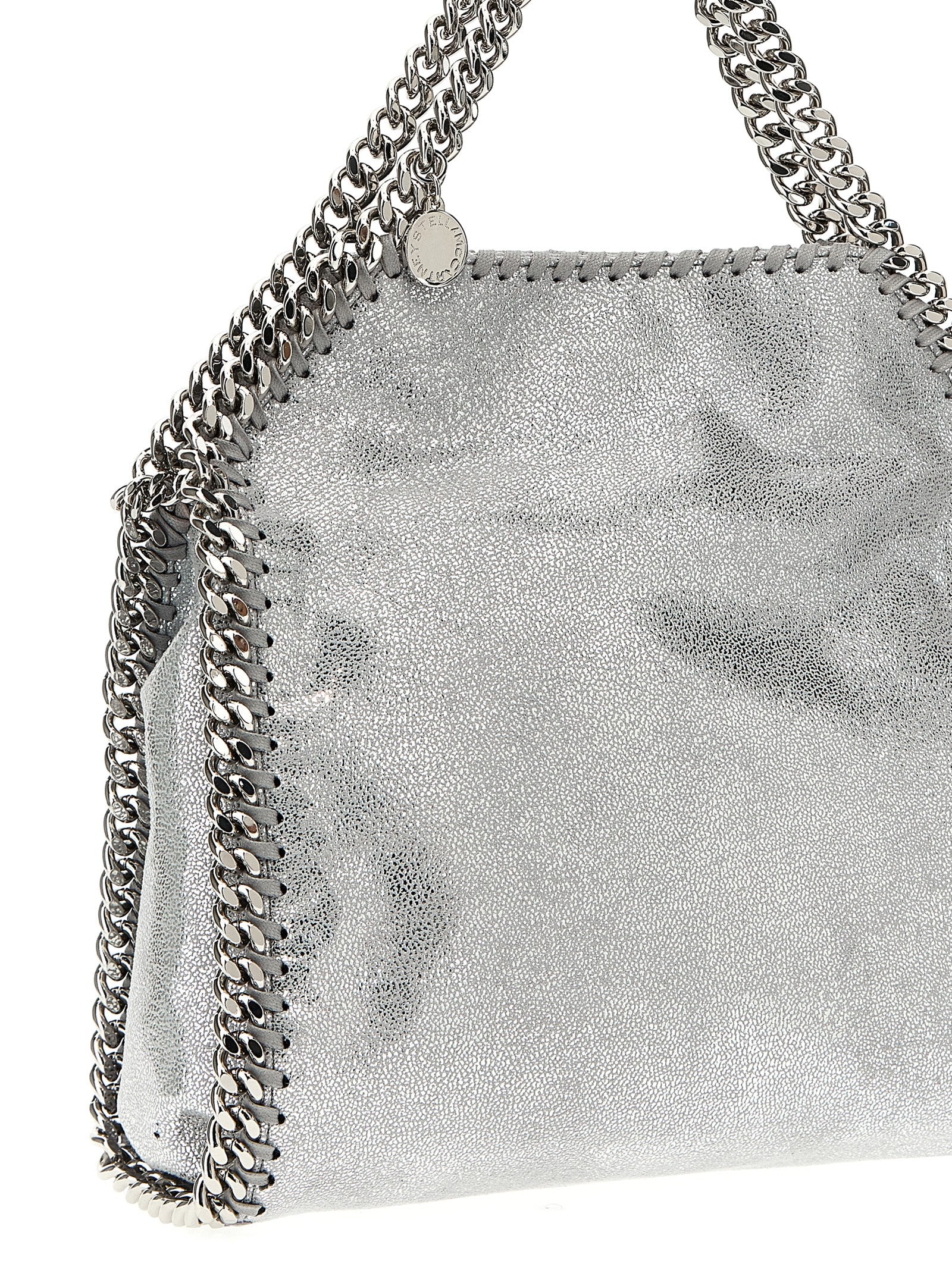 Stella McCartney Silver Polyester Falabella Mini Handbag