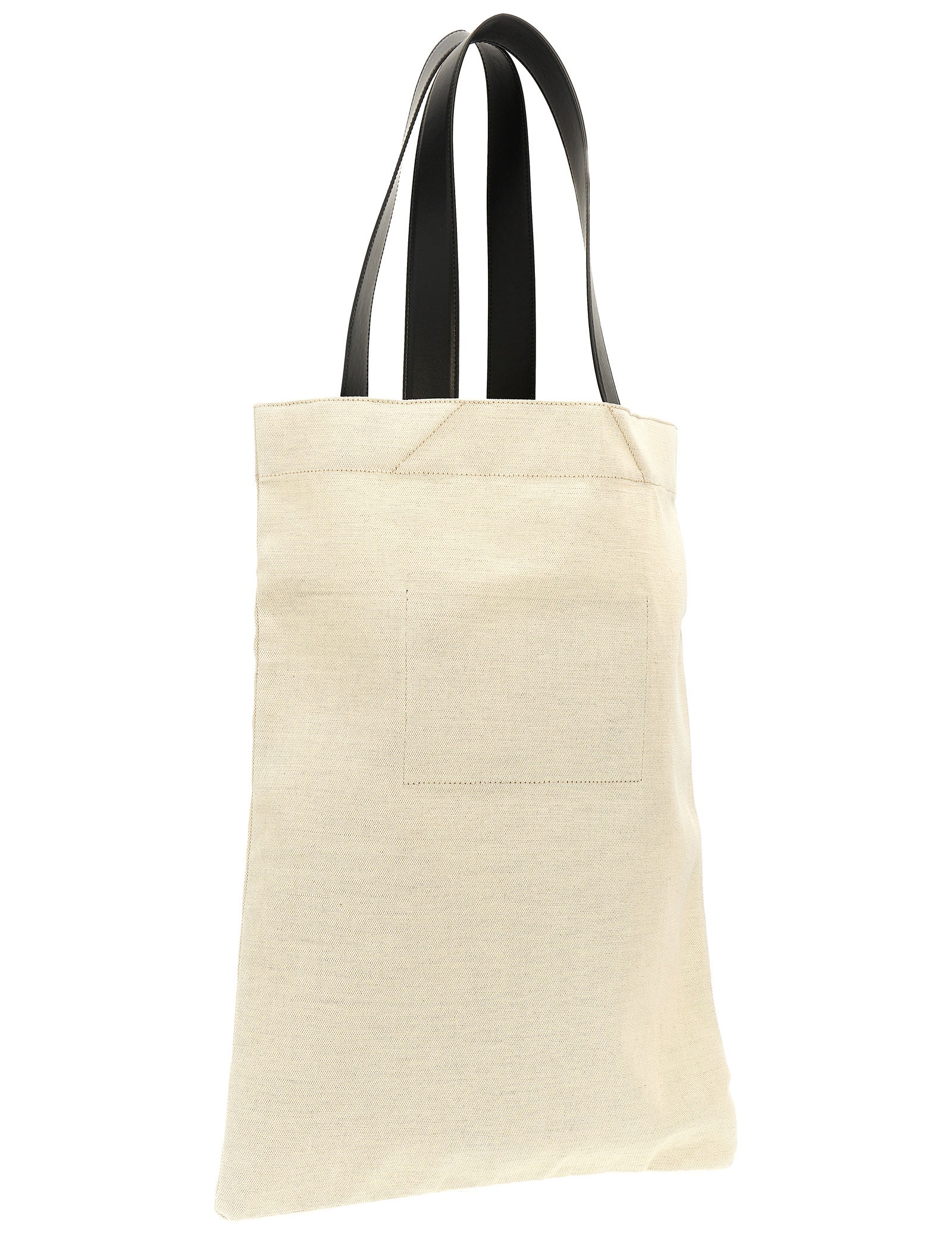 Black Cotton Linen Tote Bag