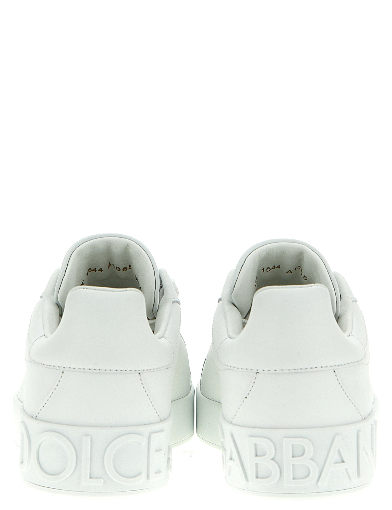 Dolce & Gabbana White Calfskin Low Top Sneakers
