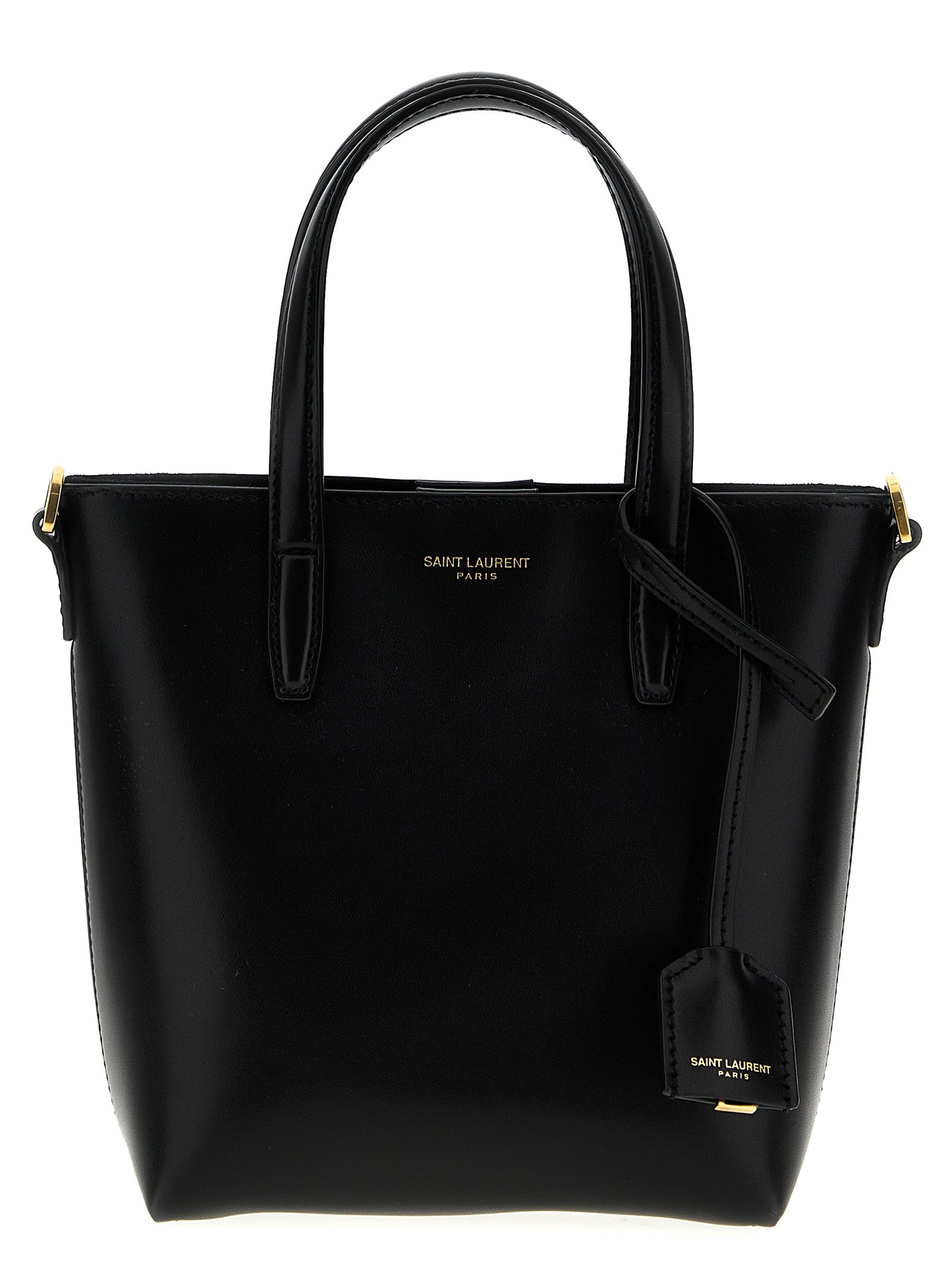 Saint Laurent Black Calfskin Mini Toy Box Shopping Bag