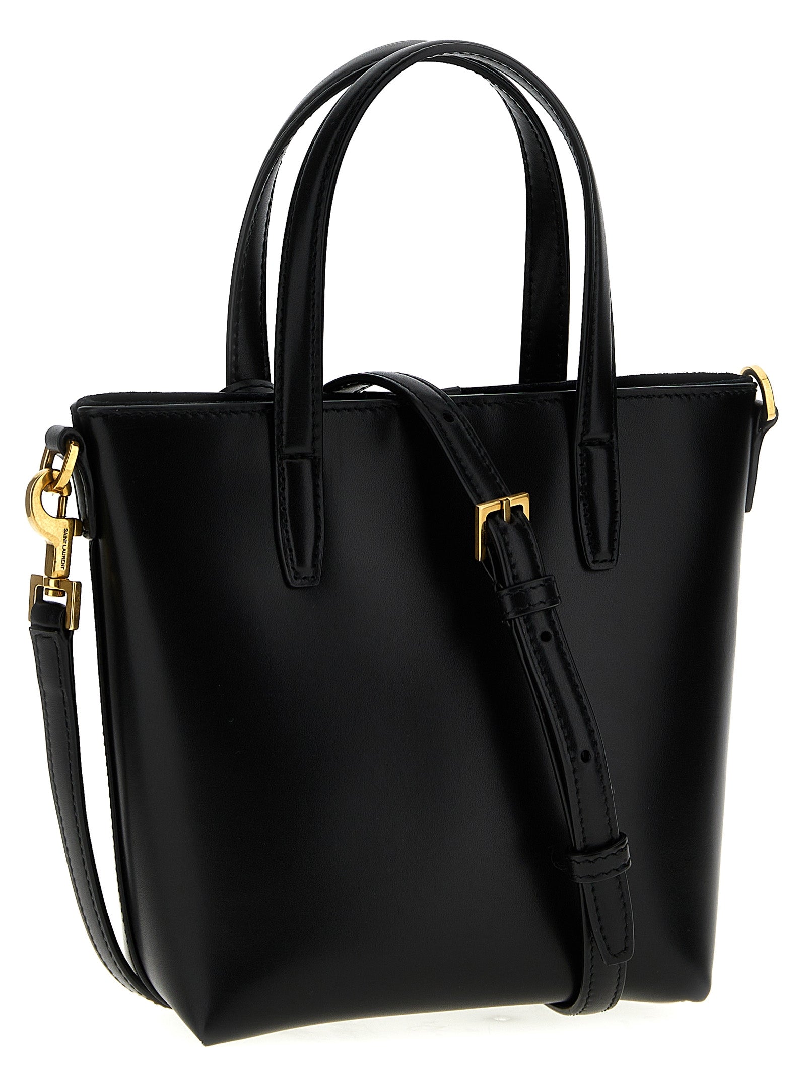 Saint Laurent Black Calfskin Mini Toy Box Shopping Bag