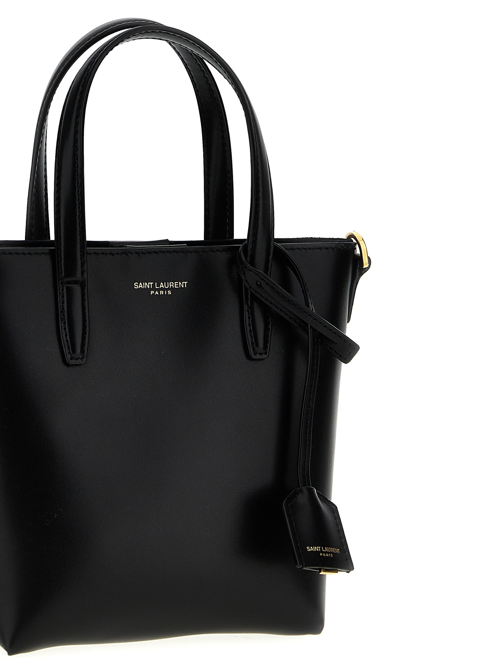Saint Laurent Black Calfskin Mini Toy Box Shopping Bag
