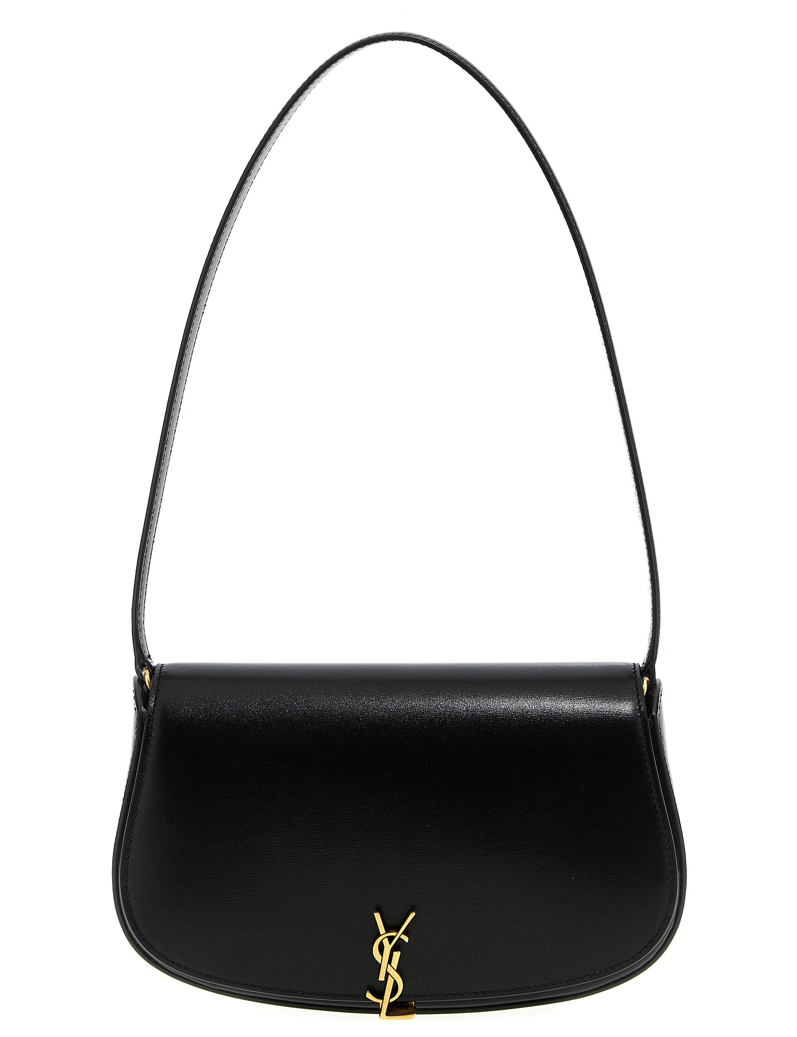 Saint Laurent Black Calf Leather Shoulder Bag