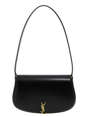 Saint Laurent Black Calf Leather Shoulder Bag