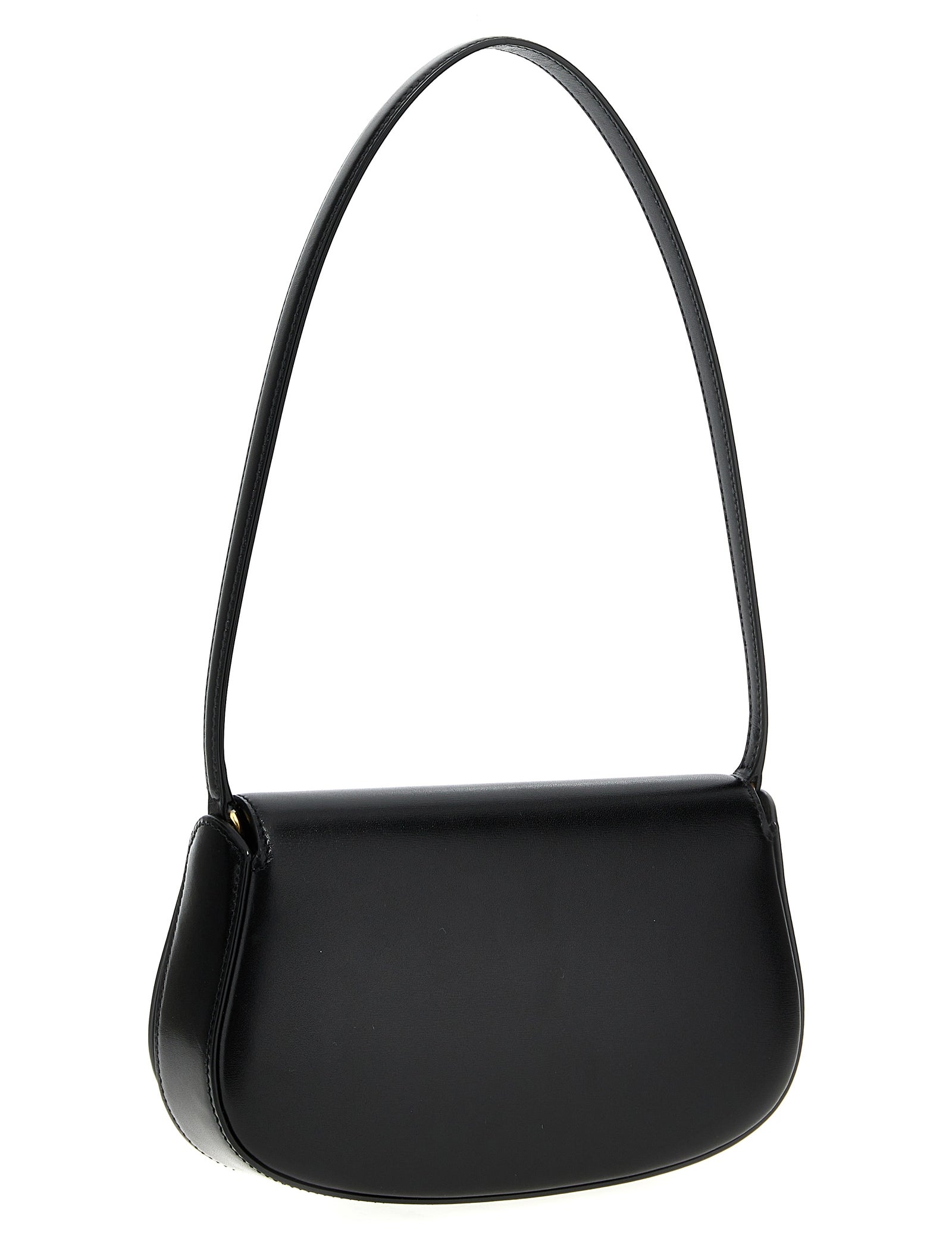 Saint Laurent Black Calf Leather Shoulder Bag