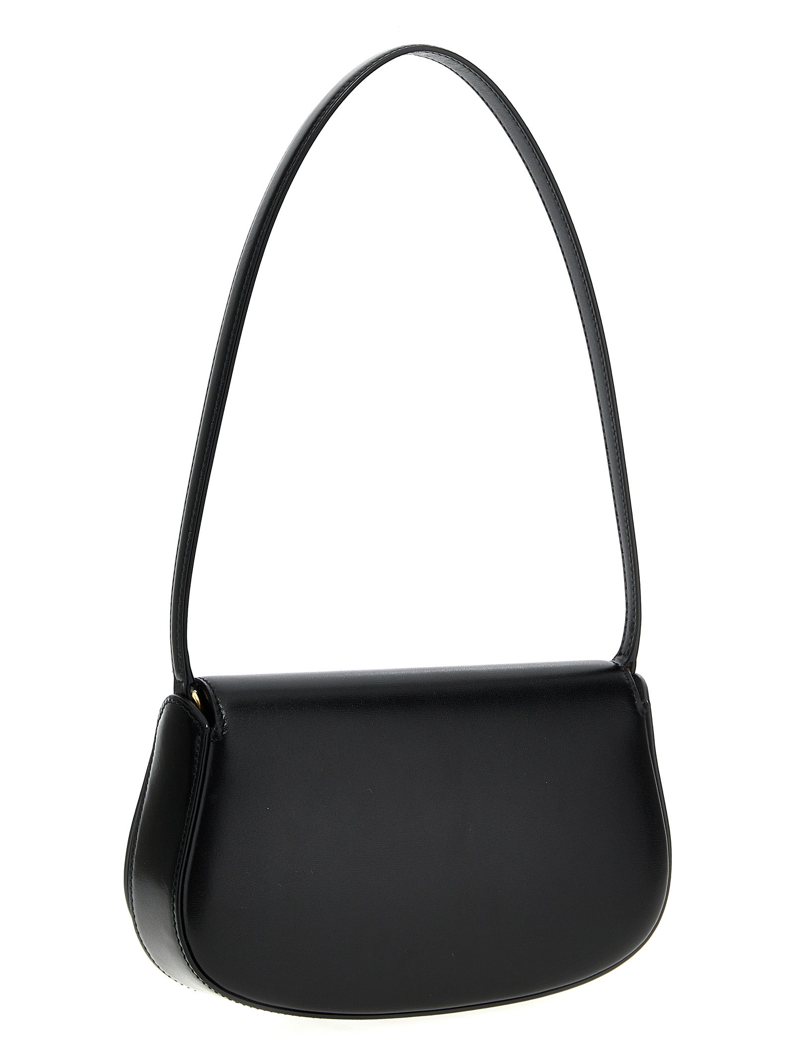 Saint Laurent Black Calf Leather Shoulder Bag