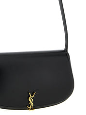Saint Laurent Black Calf Leather Shoulder Bag