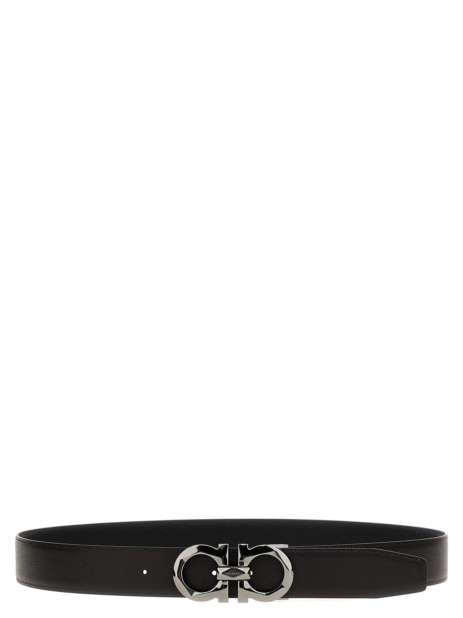 Ferragamo Multicolor Calfskin Reversible Belt