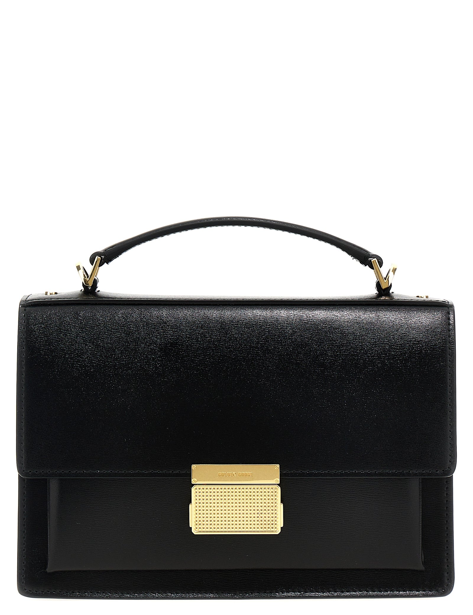 Golden Goose Black Cow Leather Handbag