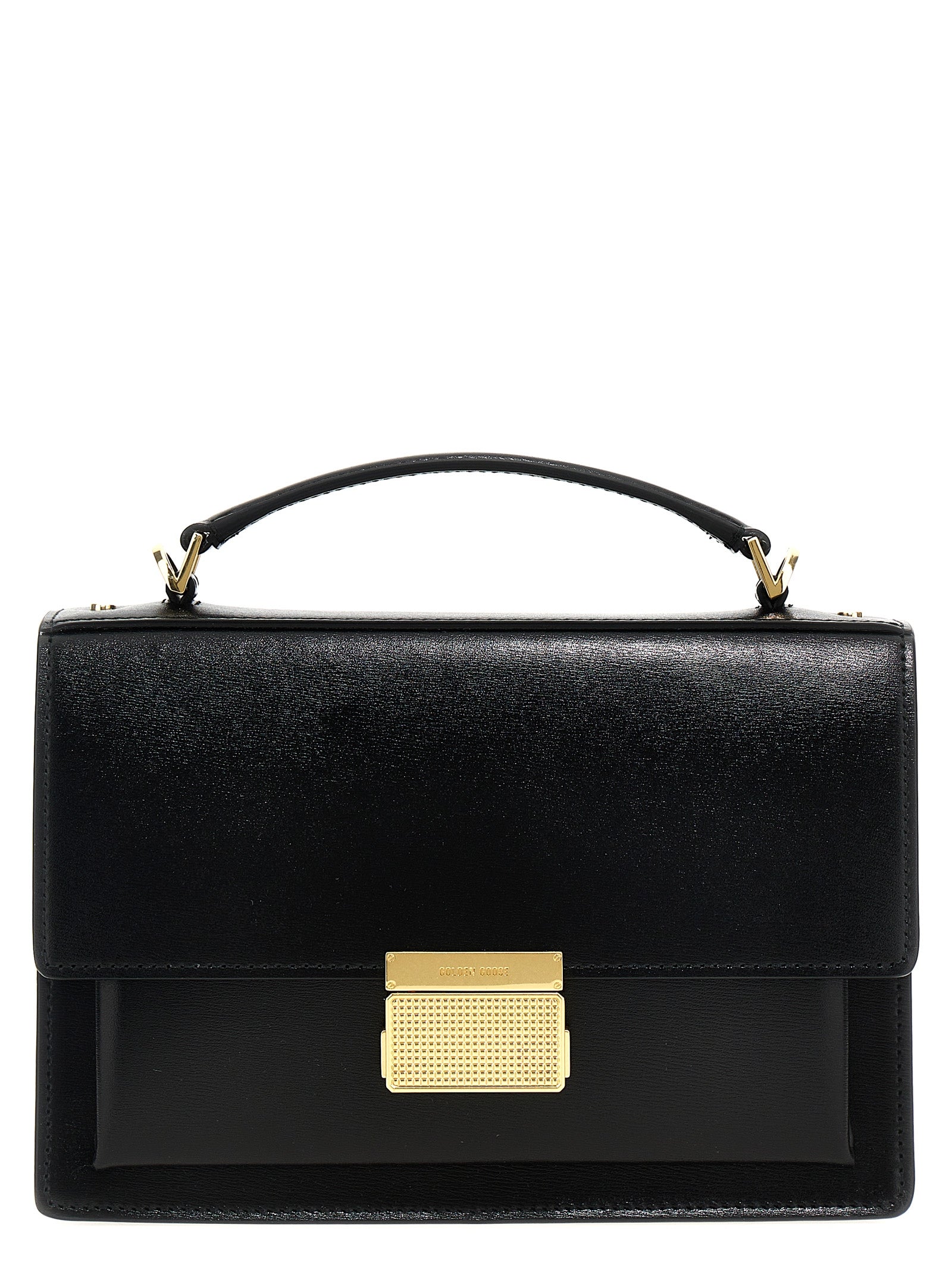 Golden Goose Black Cow Leather Handbag