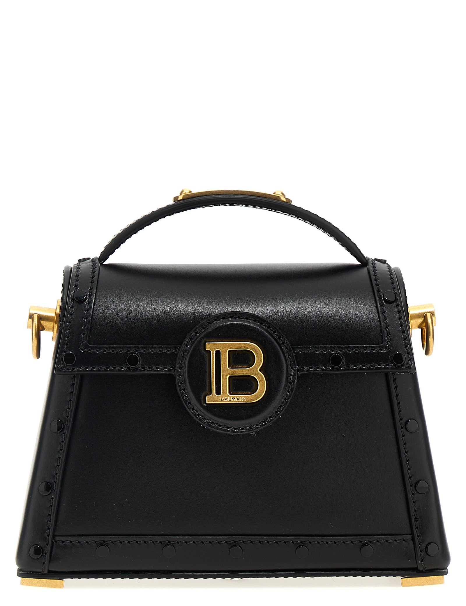 Balmain Black Calfskin Handbag