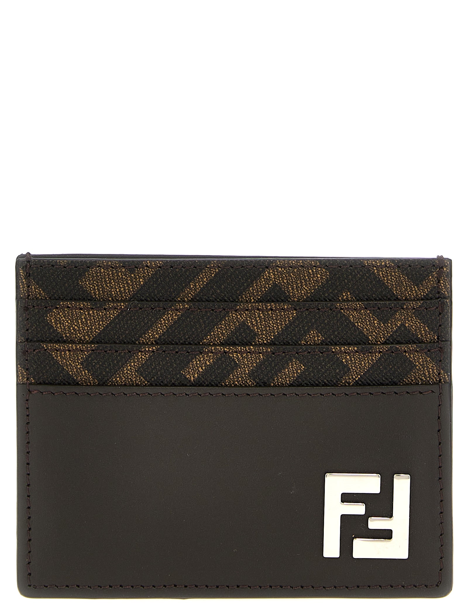 Fendi Brown Leather Cardholder