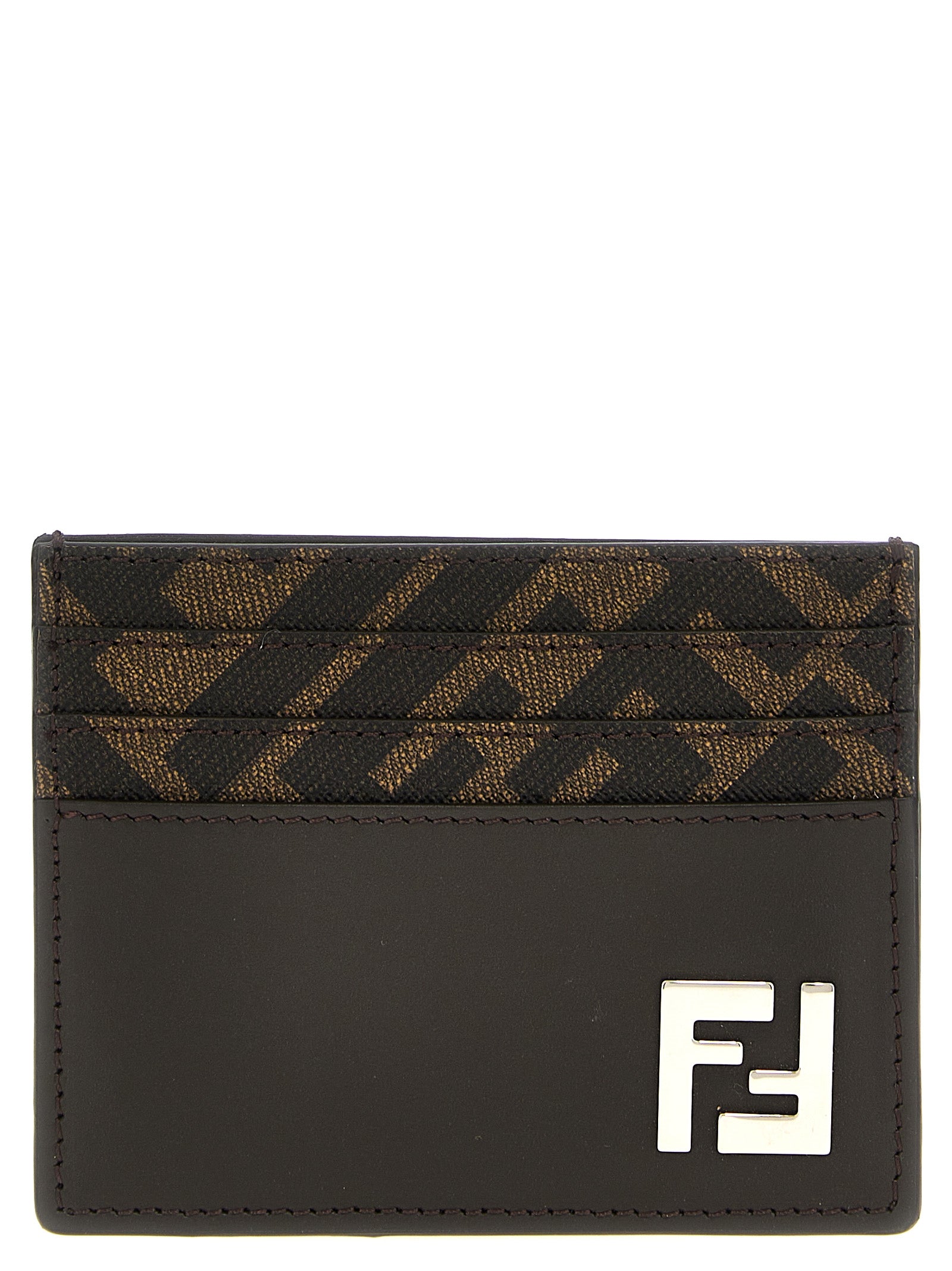 Fendi Brown Leather Cardholder