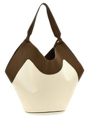 Khaite Multicolor Calfskin Canvas Handbags
