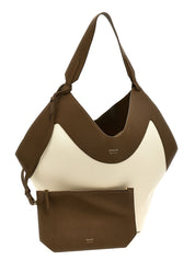 Khaite Multicolor Calfskin Canvas Handbags