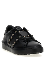 Valentino Garavani Black Calfskin Low Top Sneakers