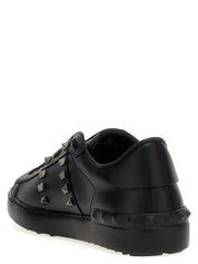 Valentino Garavani Black Calfskin Low Top Sneakers