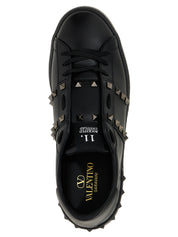Valentino Garavani Black Calfskin Low Top Sneakers
