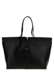 Tod's Black Calfskin Tote Bag