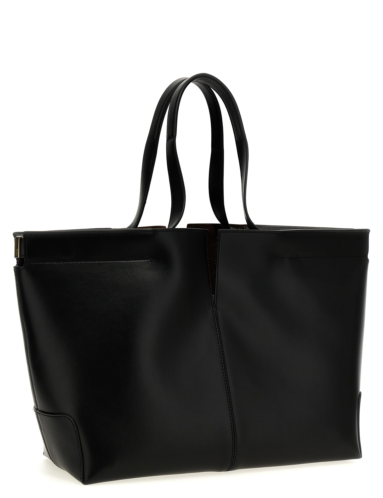 Tod's Black Calfskin Tote Bag