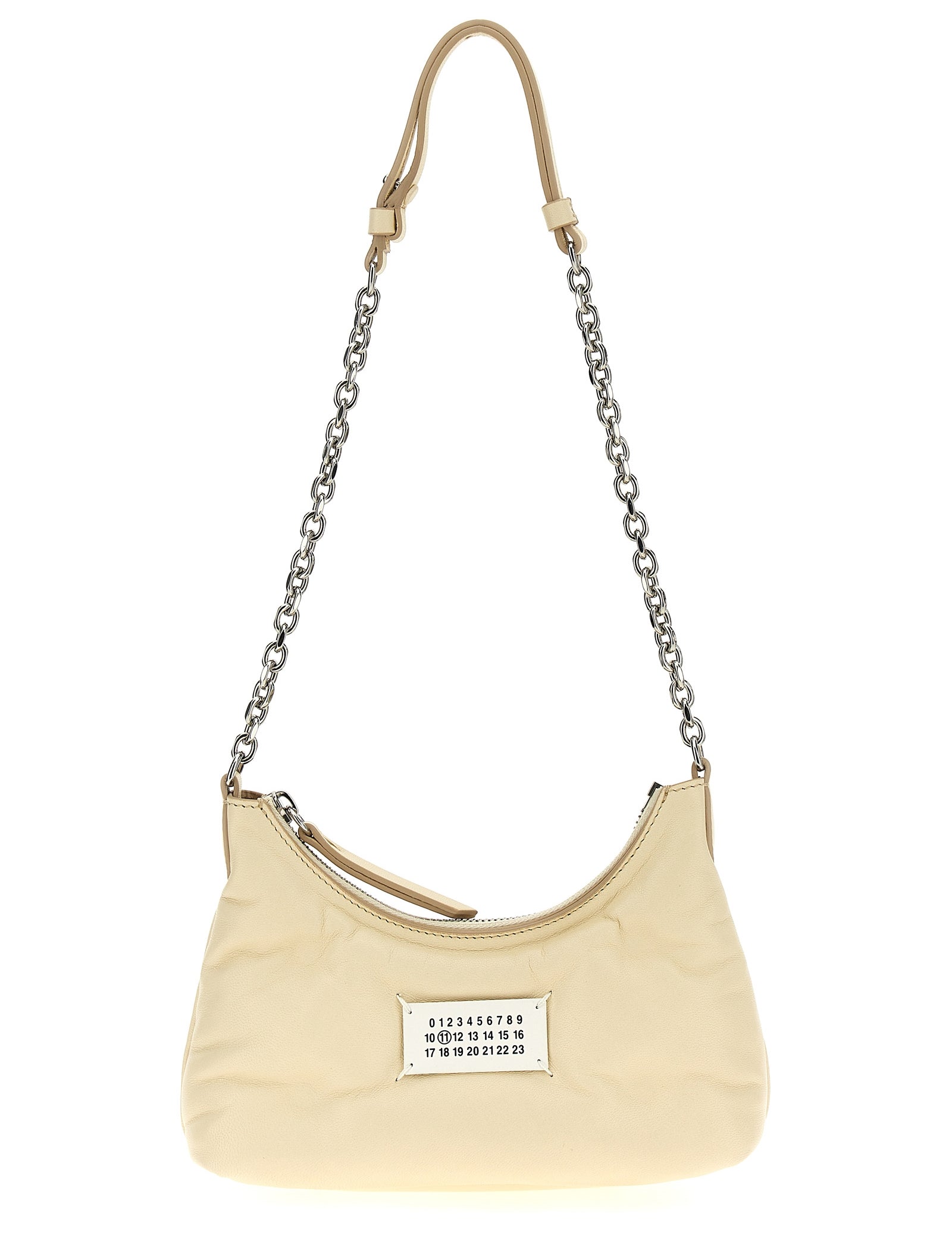 Maison Margiela White Lamb Leather Shoulder Bag