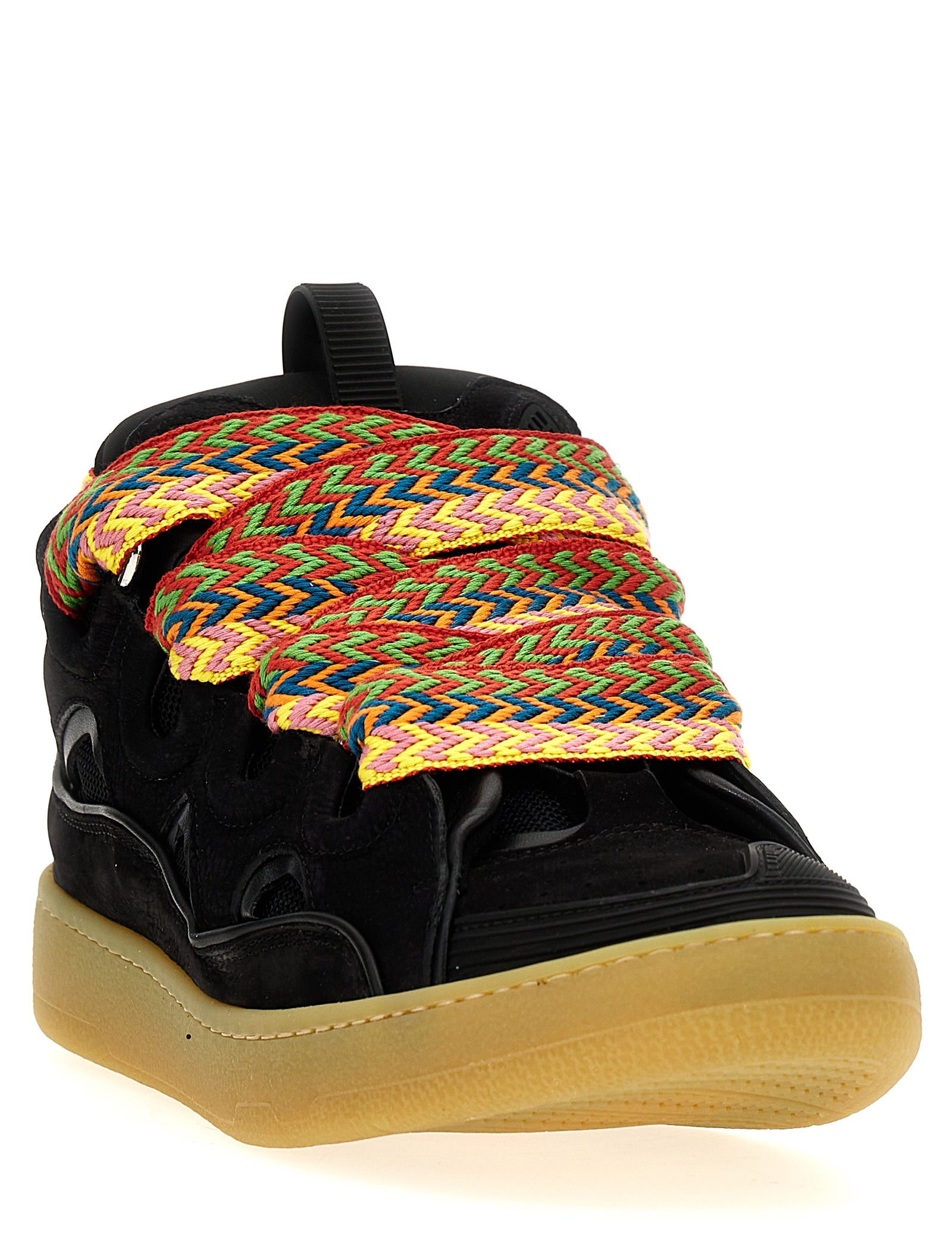 Lanvin Black Calfskin Chunky Sneakers