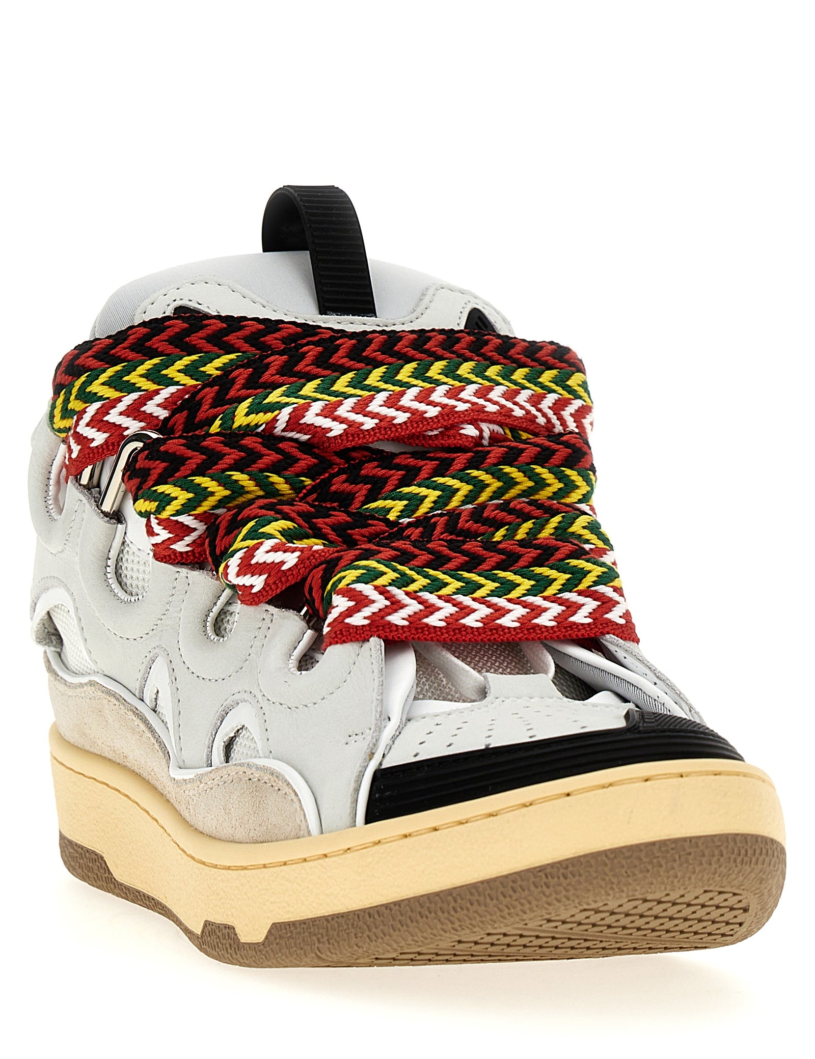 Lanvin Gray Calfskin Chunky Sneakers