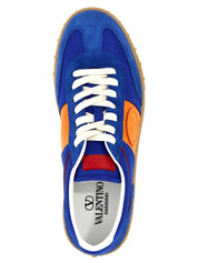 Valentino Garavani Blue Calfskin Low Top Sneakers