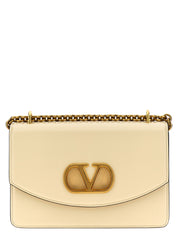 Valentino Garavani White Calfskin Shoulder Bag