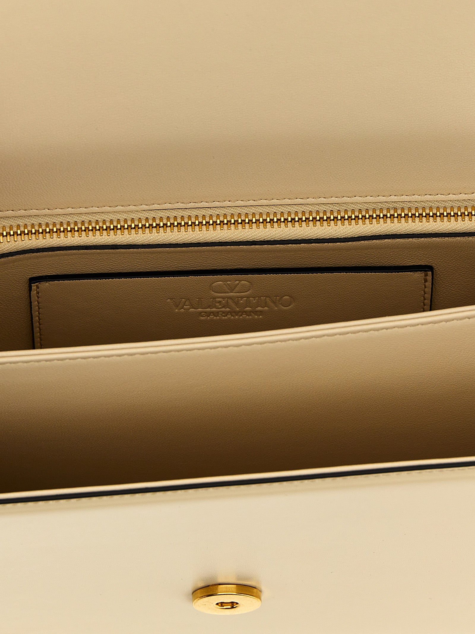 Valentino Garavani White Calfskin Shoulder Bag