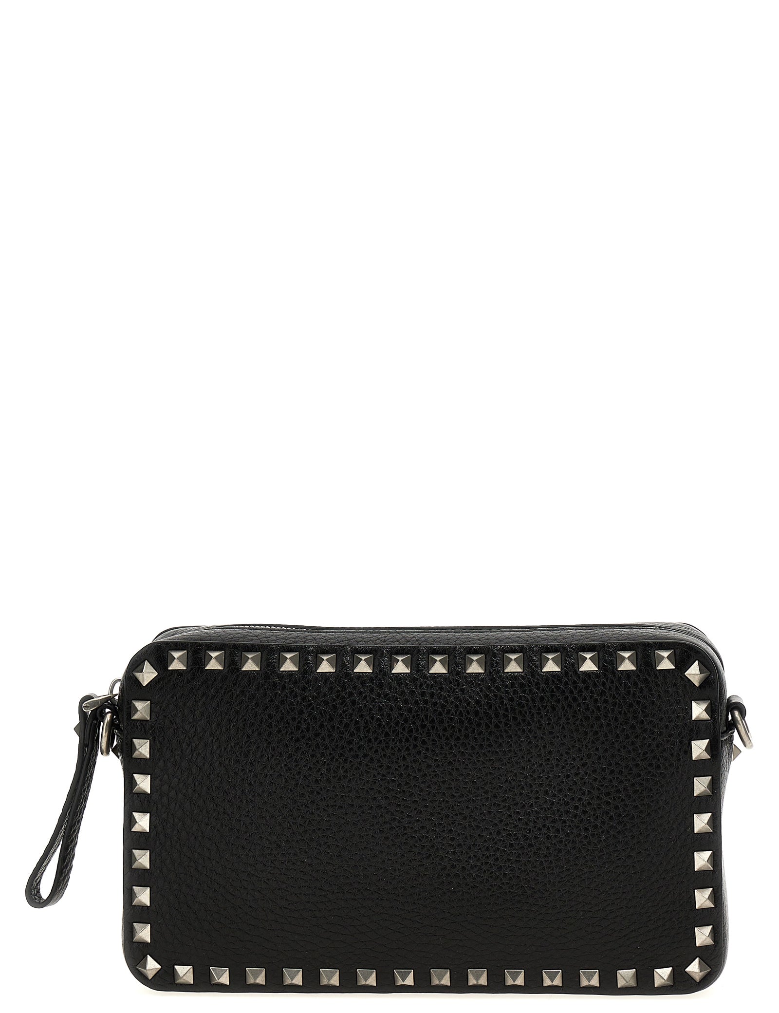 Valentino Garavani Grenade Black Calfskin Crossbody Bag