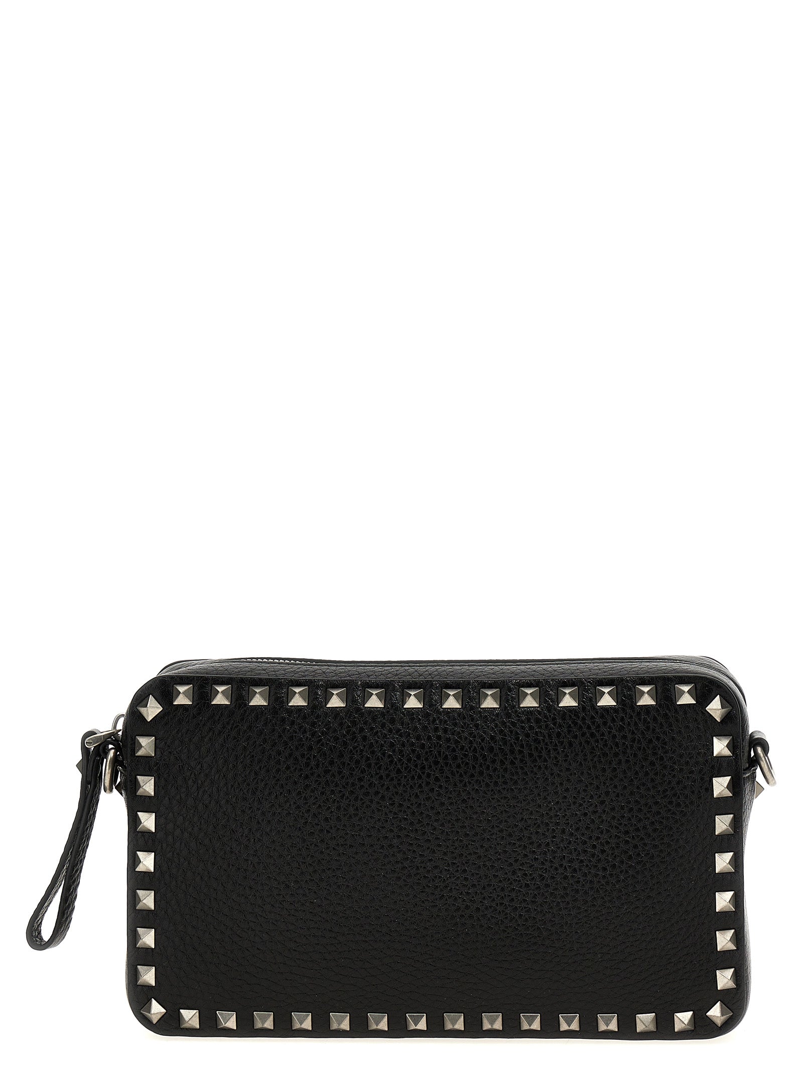Valentino Garavani Grenade Black Calfskin Crossbody Bag