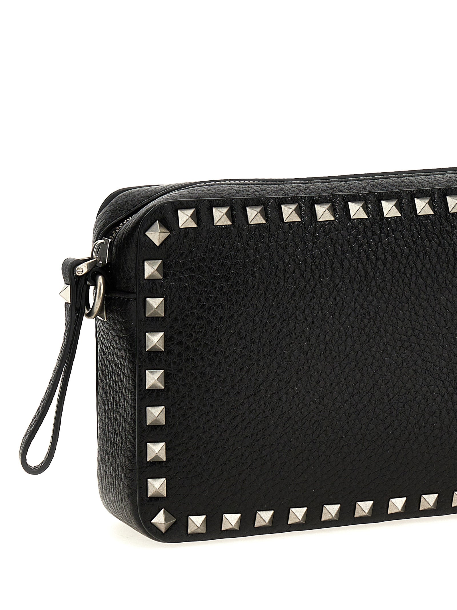 Valentino Garavani Grenade Black Calfskin Crossbody Bag