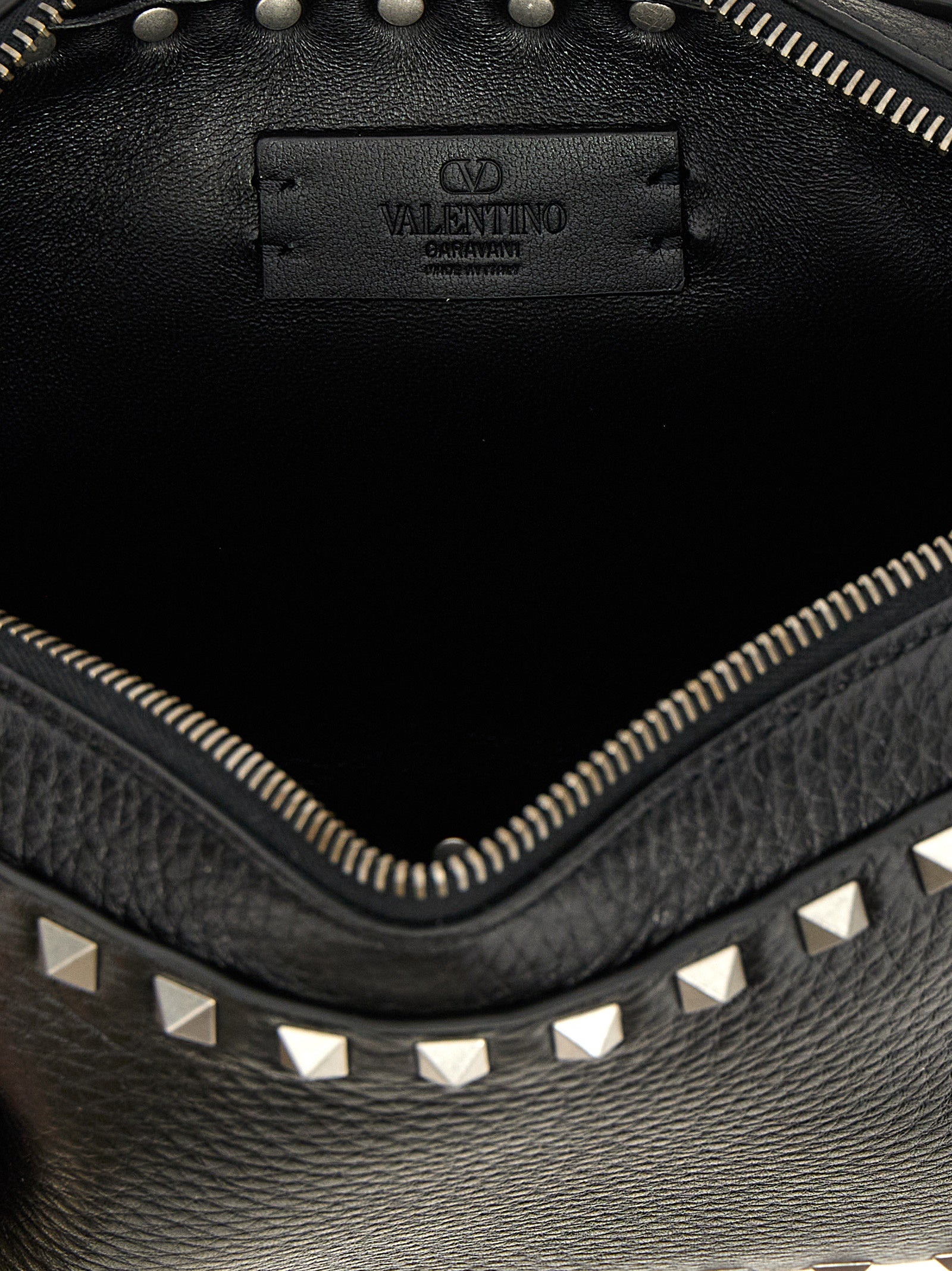Valentino Garavani Grenade Black Calfskin Crossbody Bag
