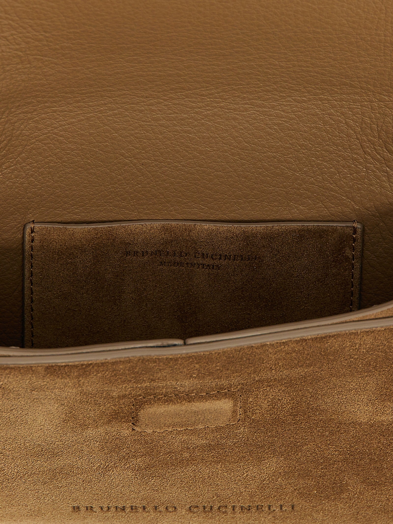 Brunello Cucinelli Brown Calfskin Clutch Bag