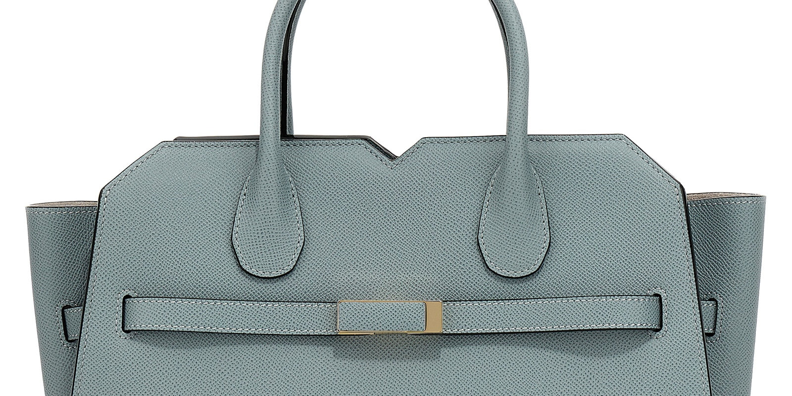 Valextra Gray Calfskin Handbag