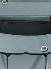 Valextra Gray Calfskin Handbag