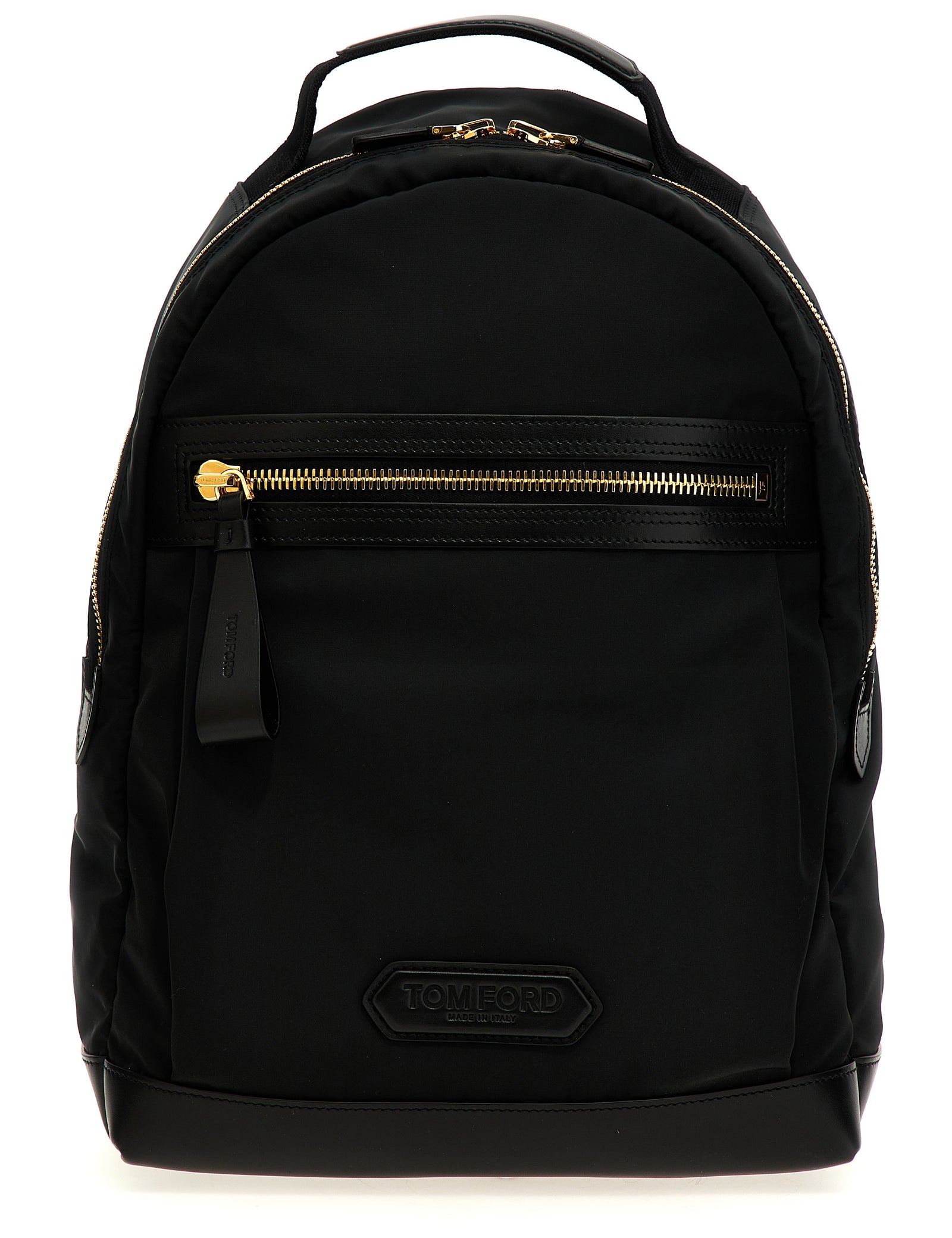 Tom Ford Black Polyester Backpack