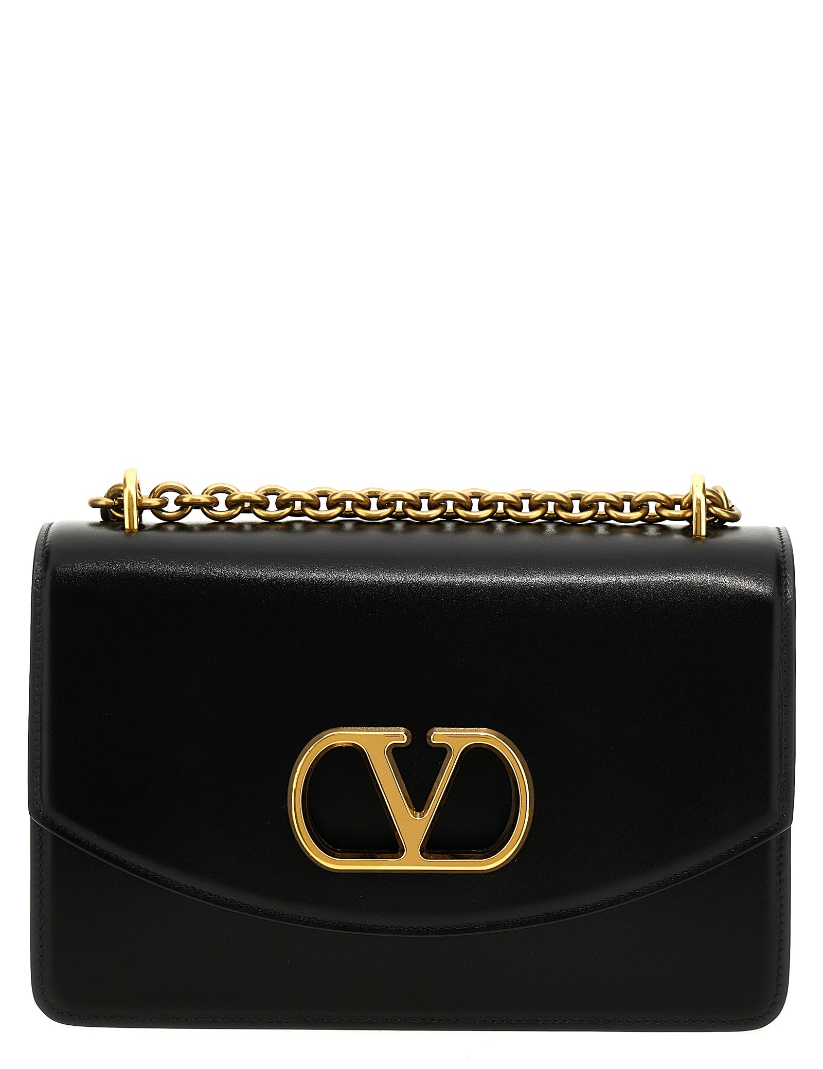 Valentino Garavani Black Calfskin Shoulder Bag