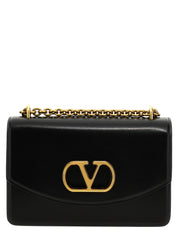 Valentino Garavani Black Calfskin Shoulder Bag