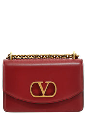 Valentino Garavani Red Calfskin Shoulder Bag