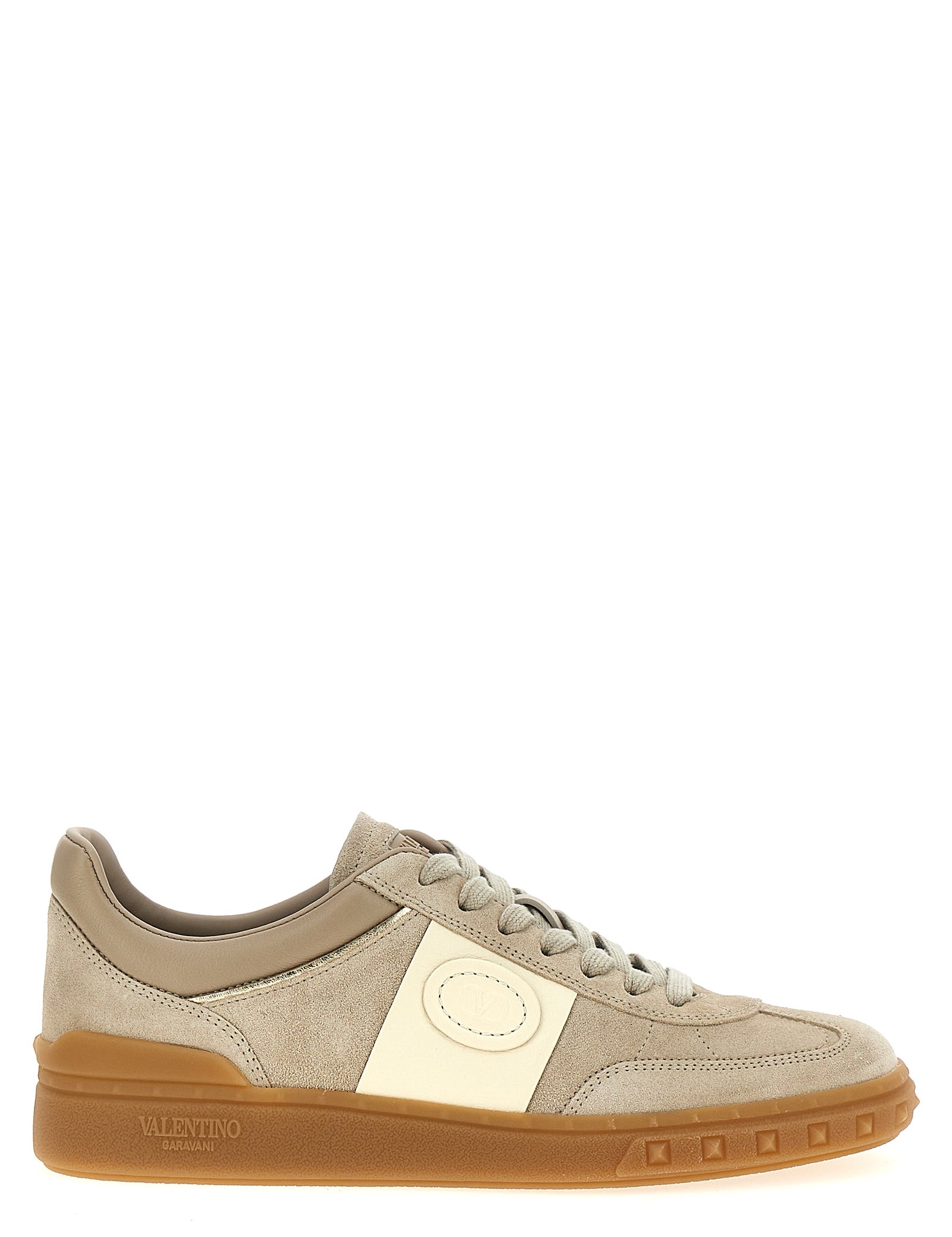 Valentino Garavani Beige Calfskin Low Top Sneakers