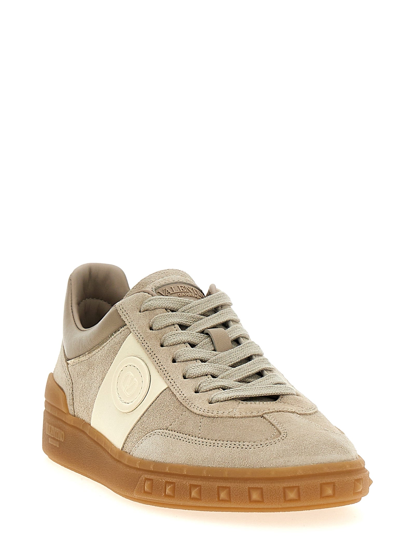 Valentino Garavani Beige Calfskin Low Top Sneakers
