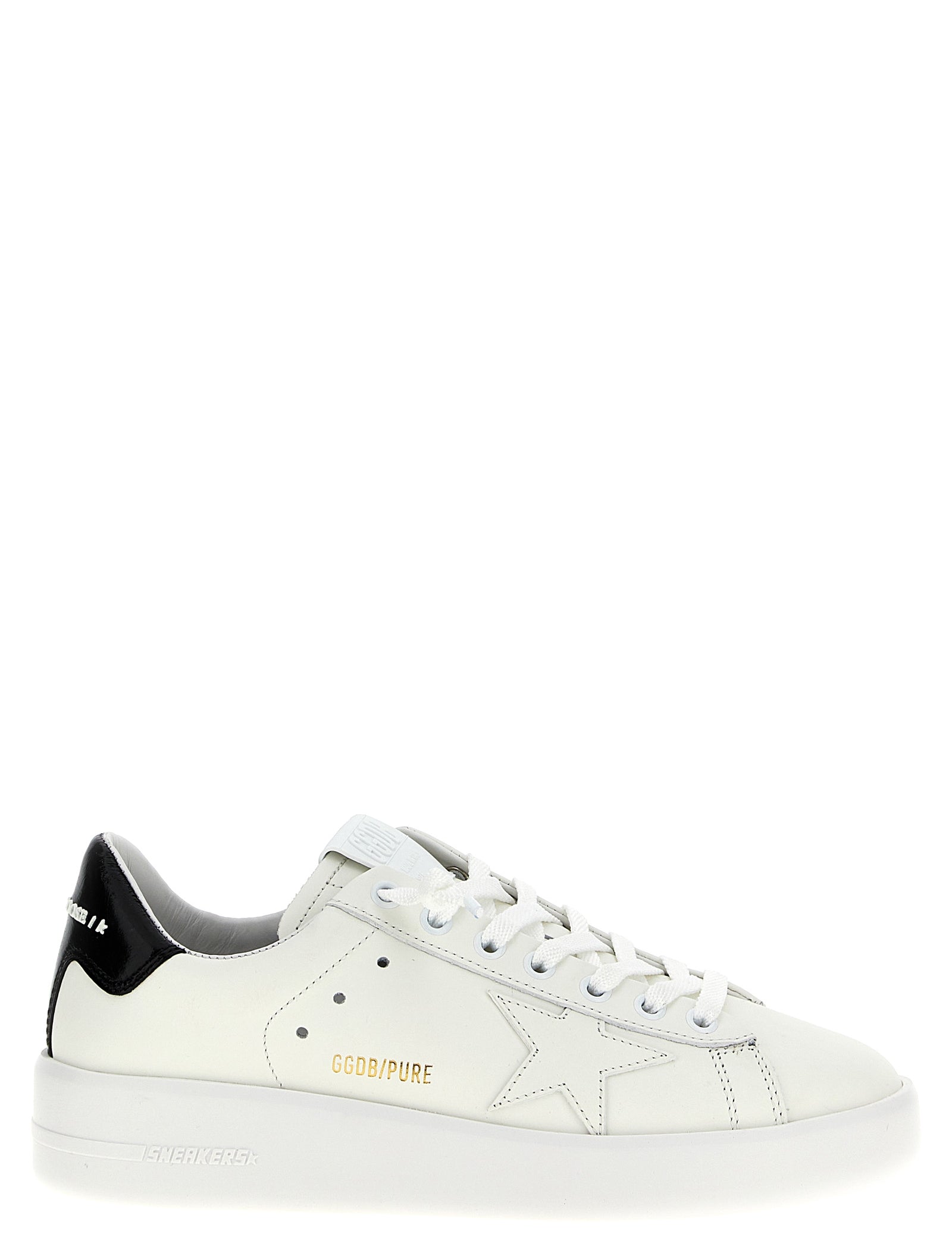 Golden Goose Black Cowhide Low Top Sneakers