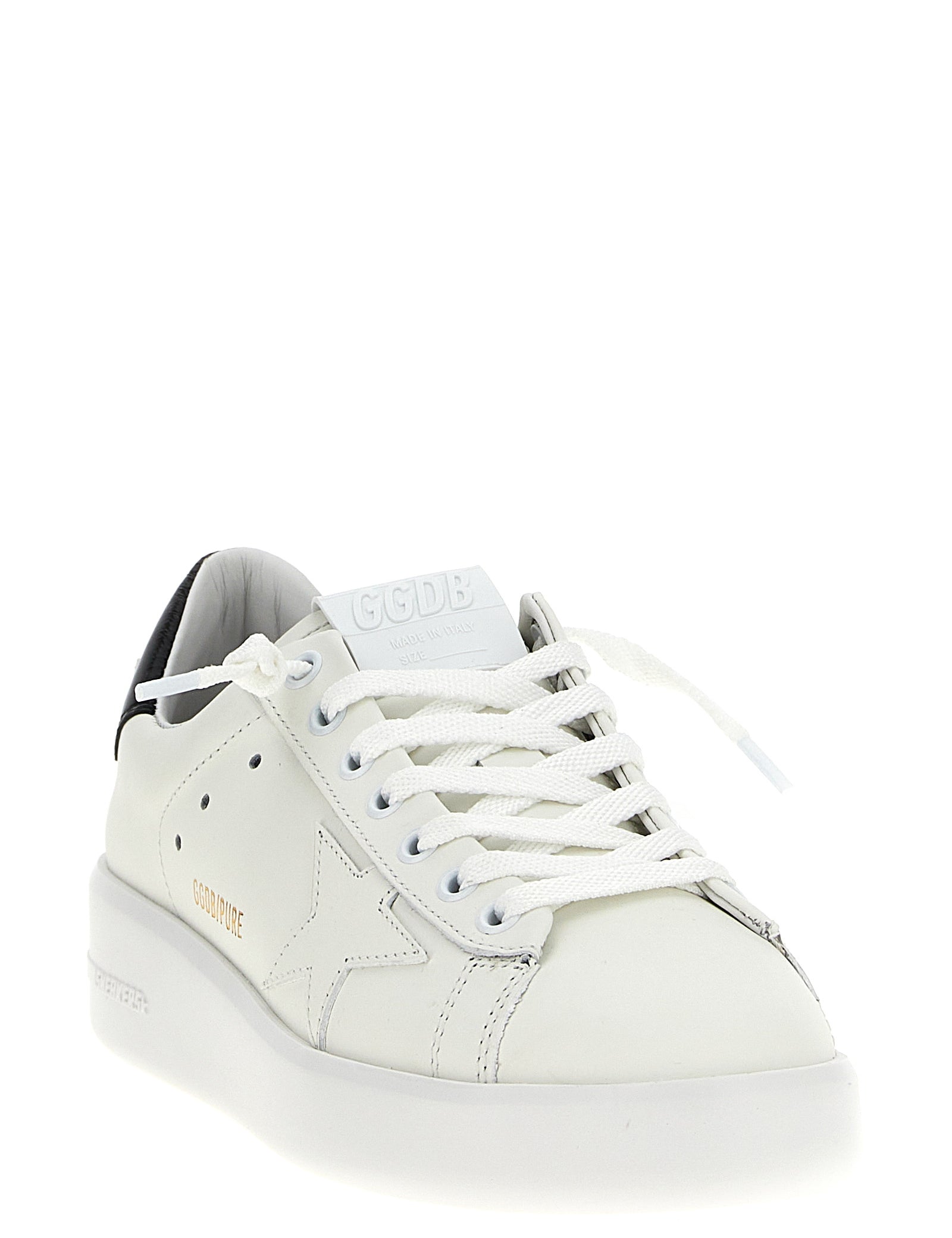 Golden Goose Black Cowhide Low Top Sneakers