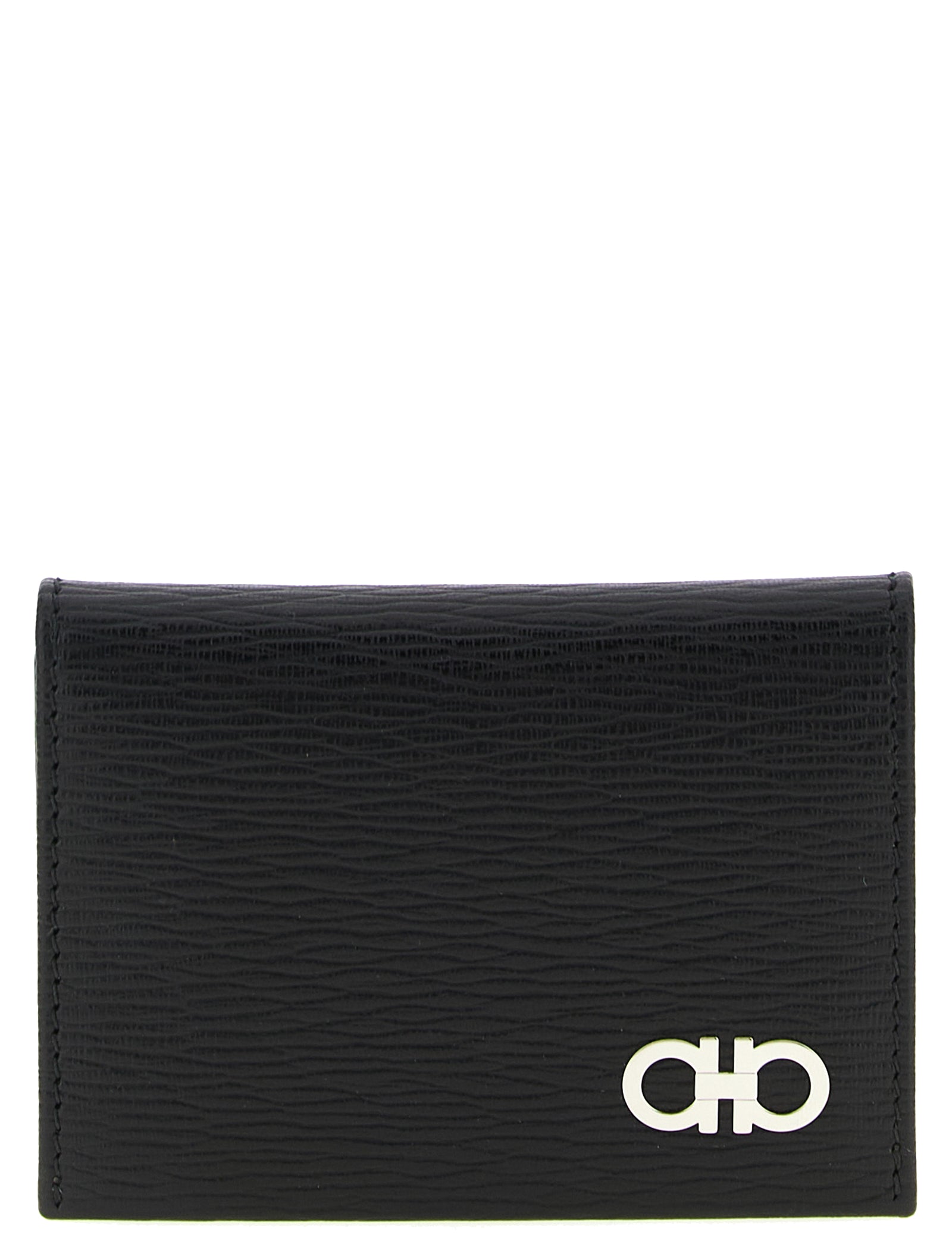 Ferragamo Black Calfskin Cardholder