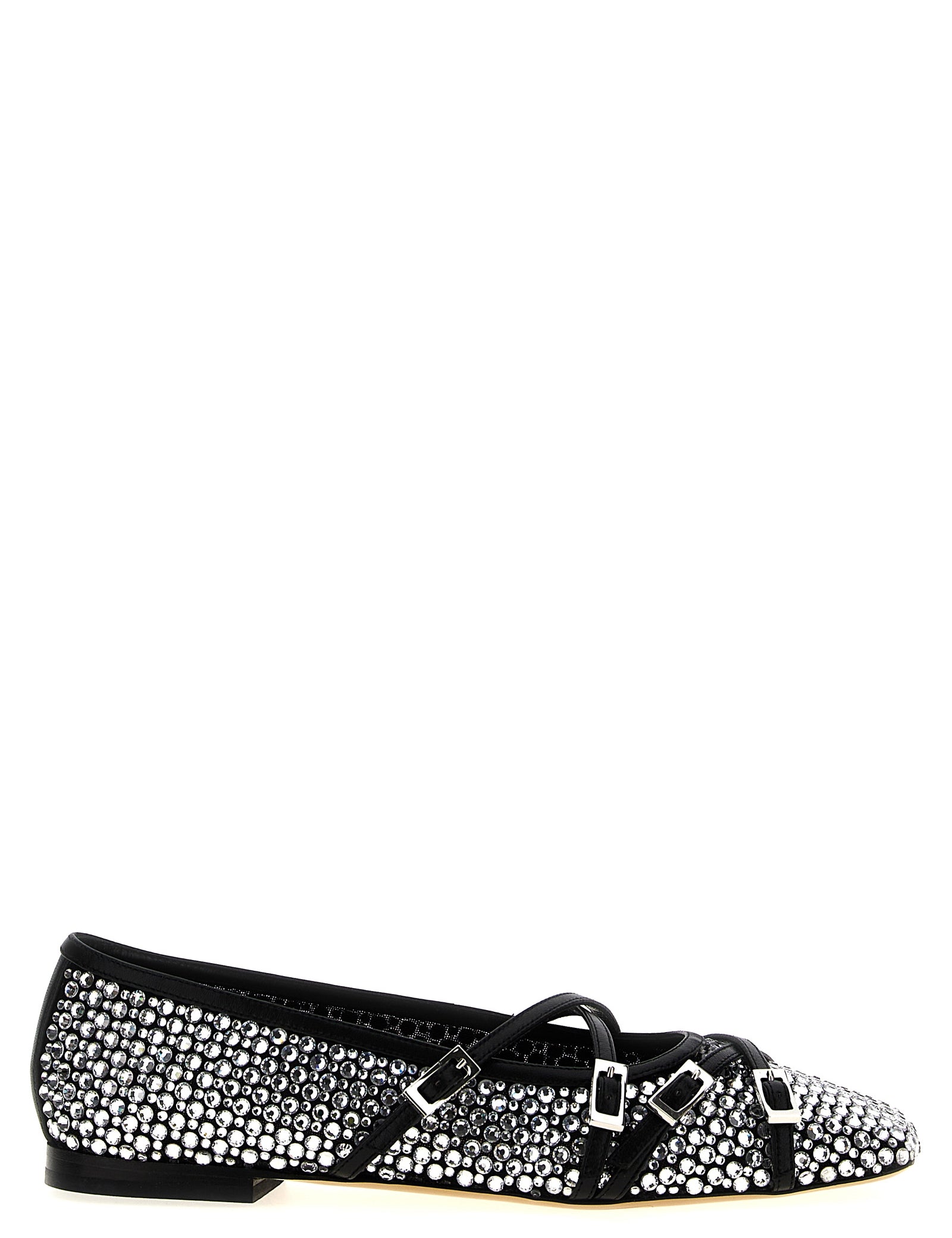 MACH & MACH Black Polyamide Ballet Flats