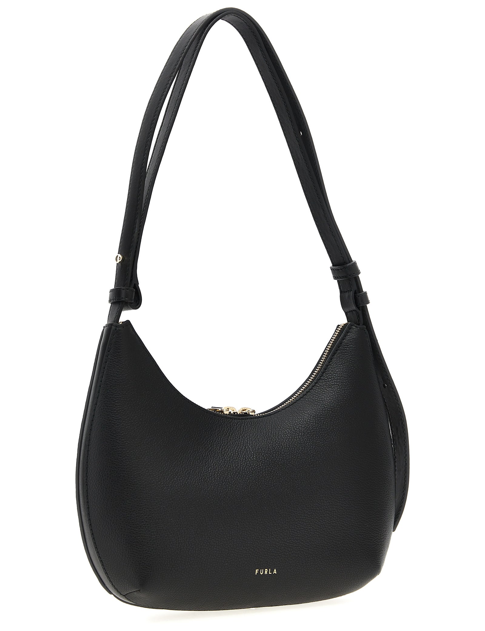 Furla Black Leather Shoulder Bag